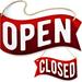 Bigtime Open Closed Sign Plastic in Red/White | 11.6 H x 6.236 W x 2 D in | Wayfair B07KYR2TYP
