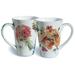 Winston Porter Acie 2 Piece Coffee Mug Set Porcelain/Ceramic in Brown/White | 5 H in | Wayfair 435D0E2A4D0C4D12A0FF2876E3AEDB2A