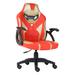 Inbox Zero Adjustable Swiveling PC & Racing Game Chair Foam Padding in Red | 40.16 H x 23.82 W x 21.26 D in | Wayfair