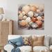 Red Barrel Studio® Beige Clam Seashell Symphony III - Unframed Print on Metal in Orange | 23 H x 23 W x 1 D in | Wayfair