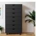 Rebrilliant Melian 7 Drawer Storage Drawer Solid Wood in Black | 34 H x 18.3 W x 15.2 D in | Wayfair 6CE0A25201DE4C5E9FC7A5270DB82A73