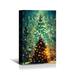 The Holiday Aisle® Framed Canvas Wall Art Decor Chrismas Painting, Chrismas Tree w/ Light Decoration Painting For Chrismas Gift | Wayfair