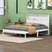Red Barrel Studio® Antwanae Queen Size Platform Bed w/ Storage Headboard Wood in White | 45 H x 63 W x 87.8 D in | Wayfair
