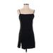 Zara Casual Dress - Mini Square Sleeveless: Black Print Dresses - Women's Size Small