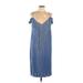 Ark n c. Casual Dress - Slip dress: Blue Dresses - Women's Size Large