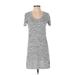 J.Crew Factory Store Casual Dress - Shift: Gray Marled Dresses - Women's Size 2X-Small