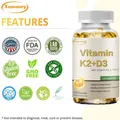 Integratore di vitamina K2 + D3-contiene vitamina K2 as MK-7 215 Mcg (5000IU)