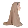 H063 ragazze adolescenti taglia media 75*65cm pregare hijab foulard musulmano cappello foulard