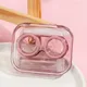 Women Pupils Clear Colour Eye Contact Lenses Case Plastic Mini Contacts Lens Box Set with Colored