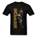 Conor McGregor Re Boxer Nero Tshirt Per Gli Uomini MMA Wrestling Best Regalo O-Collo Del Cotone