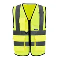AYKRM 21 Colour （XS-8XL) Hi Vis Viz High Visibility Reflective Zip Pocket Security Waistcoats Jacket