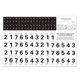 Piano Keyboard Stickers for 37/49/54/61/88 Key Transparent Note Scales Notation Staff Roll Call