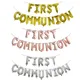 1set First Holy Communion Gold Balloons Bunting Banner Religious 1st Confirmation Christening Wall