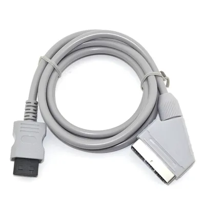 UNS/EU Stecker Für Wii Spiele Konsole PVC RGB Scart Video 720p/1080i HD HDTV AV Kabel/schnur Image