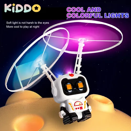 Fliegende Roboter Spielzeug Kinder Roboter Spielzeug mit Licht niedlichen USB-Lade Astronauten mit