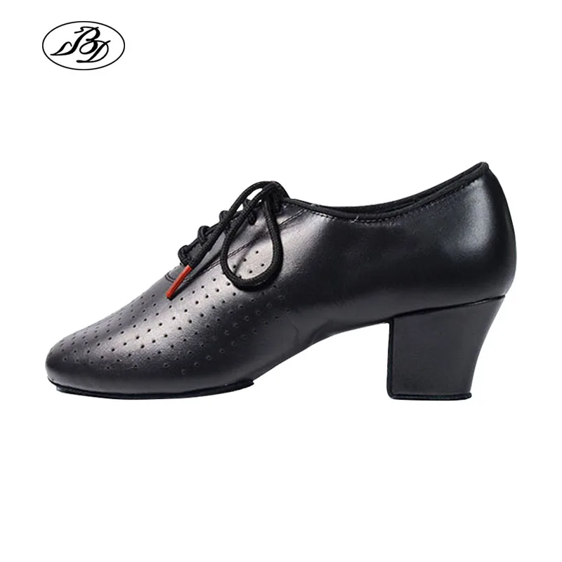 BD Tanz Frauen Ballsaal Schuhe Aus Echtem Leder Lehre Schuhe Damen Dancesport Sneaker Schuh Split sohle Ganze Sole Training Schuhe