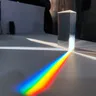 Regenbogen Prisma Dreiecks Prisma Kristall Glas Fotografische Prisme Farbe Prismen Physik kinder