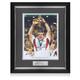 Martin Johnson Signed England Rugby Photo: World Cup Winner. Deluxe Frame