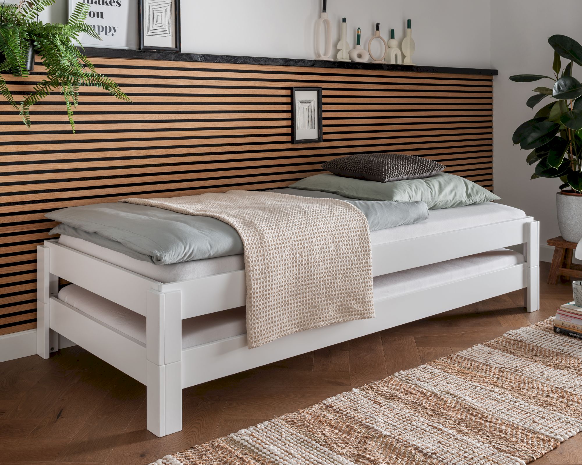 MassivHolz »Denver II« Stapelbett weiß 90x200 cm