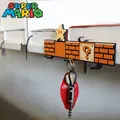 Super Mario Bros Wand haken Anime Schlüssel halter dekorative selbst klebende Tür Haken Kleiderbügel