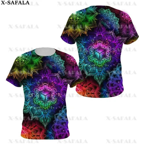 Psychedelic Hippie Psychedelic Bunte Trippy 3D Gedruckt Hohe Qualität T-shirt Sommer Rundhals Männer