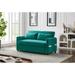 Elegant Pull out Bed Folding Sofa Bed Convertible Sofa Bed Velvet Padded Seat Leisure Love Sofa with Adjustable Backrest