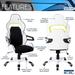 Pneumatic Seat Height Adjustment Ergonomic Essential Racing Style Home & Office Chair with Non-Marking Casters