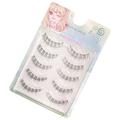 HX-Meiye 5 Pairs False Eyelashes Pack Multi-Layered Fluffy Volume Long Thick Lashes for Women Natural Nude Makeup