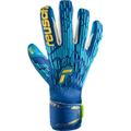 REUSCH Torwarthandschuhe Attrakt Freegel Aqua Windproof, Größe 8,5 in true blue / gold / aqua blue