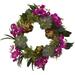 Silk Plant Nearly Natural 20 Orchid Artichoke & Succulent Wreath