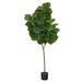 Silk Plant Nearly Natural 6 Fiddle Leaf Fig Artificial Tree - Green