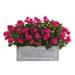 Silk Plant Nearly Natural 30 Bougainvillea Artificial Plant in Stone Planter