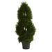 Silk Plant Nearly Natural Double Pond Cypress Spiral Artificial Topiary Tree UV Resistant (Indoor/Outdoor)