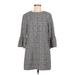 Zara Casual Dress - Shift: Black Plaid Dresses - Women's Size Medium