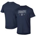 Men's Under Armour Navy Midshipmen Silent Service Stacked Slim Fit Tech T-Shirt