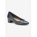 Extra Wide Width Women's Heidi Ii Pump by Ros Hommerson in Navy Leather (Size 7 WW)