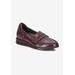 Extra Wide Width Women's Dannon Flat by Ros Hommerson in Berry Crinkle Patent (Size 6 WW)