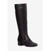 Women's Mix Wide Wide Calf Boot by Ros Hommerson in Black Leather Suede (Size 9 1/2 M)