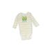 Just One You Made by Carter's Long Sleeve Onesie: Green Bottoms - Size 6 Month