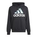 adidas Men's Essentials Logo Hooded Sweat, black, M