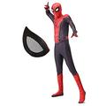 Spiderman Costume Carnival Spider Man Far from Home Child Male Cosplay Animation SPM014B, Red/Blue/Grey, 180-190