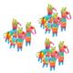 Abaodam 9 Pcs Mexican Pinata Carnivals Festival Pinata Sugar Filled Pinatas Festival Pinata Toys Farm Animal Pinata Fiesta Taco Party Supplies Colorful Pinata Paper Mini Decorations Baby