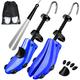 eachway Shoe Stretcher Shoe Trees,Adjustable Length & Width for Men and Women (M(for M's Us6.5-10; Wm's Us10-13.5) Blue)