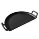 SafBbcue Cast Iron Half Moon Griddle Pan, Griddle Hotplate for 22 inch Charcoal Grill, Weber Premium 22 Inch, Nexgrill, Slow n Sear, VEVOR, Kamado, Big Green Egg 22" Charcoal Kettle Grill Accessories