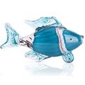 Coastal Decor Glass Figurines Sea Life Tropical Fish, Crystal Animal Figurines Glass art Paperweights Collectibles, Office Luxury decor, For Bookshelves, Side Table, Mantel, Fireplace, Kitchen