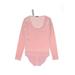 J.Crew Bodysuit: Pink Print Tops - Women's Size Small