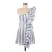 Free Generation Casual Dress: Blue Stripes Dresses - New - Women's Size Medium