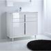 Orren Ellis Raley 24" Single Bathroom Vanity Set Wood in White | 36 H x 23.5 W x 18.5 D in | Wayfair 08DC329CEE1541398D4CD3E06A1ACB79