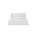 Joss & Main Fremon Low Profile Platform Bed Upholstered/Polyester in Brown/White | 54 H x 65 W x 87 D in | Wayfair 5BC915B2E7C8467FAF9327A3138C75A4