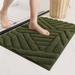 Ebern Designs Ibnou Bath Rug w/ Non-Slip Backing Polyester in Green | 36 H in | Wayfair 1992B18FE3084E909E9D6948F1A53DE1